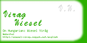 virag wiesel business card